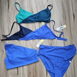 Summersalt Teal and Navy Bikini Set